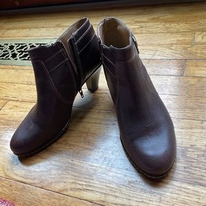 Ladies 'Scout' Brown leather ankle boot